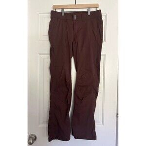 Prana Women’s Halle Pant Brown Size 6 Roll Tab Convertible Nylon